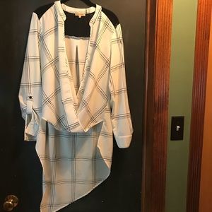 Democracy hi-lo blouse